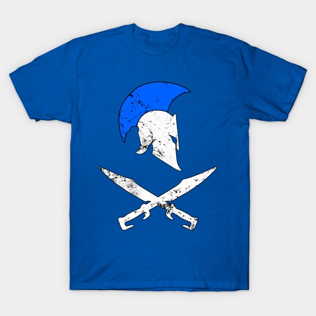 Greek  Warrior Swords and Helmet T-Shirt by Scar